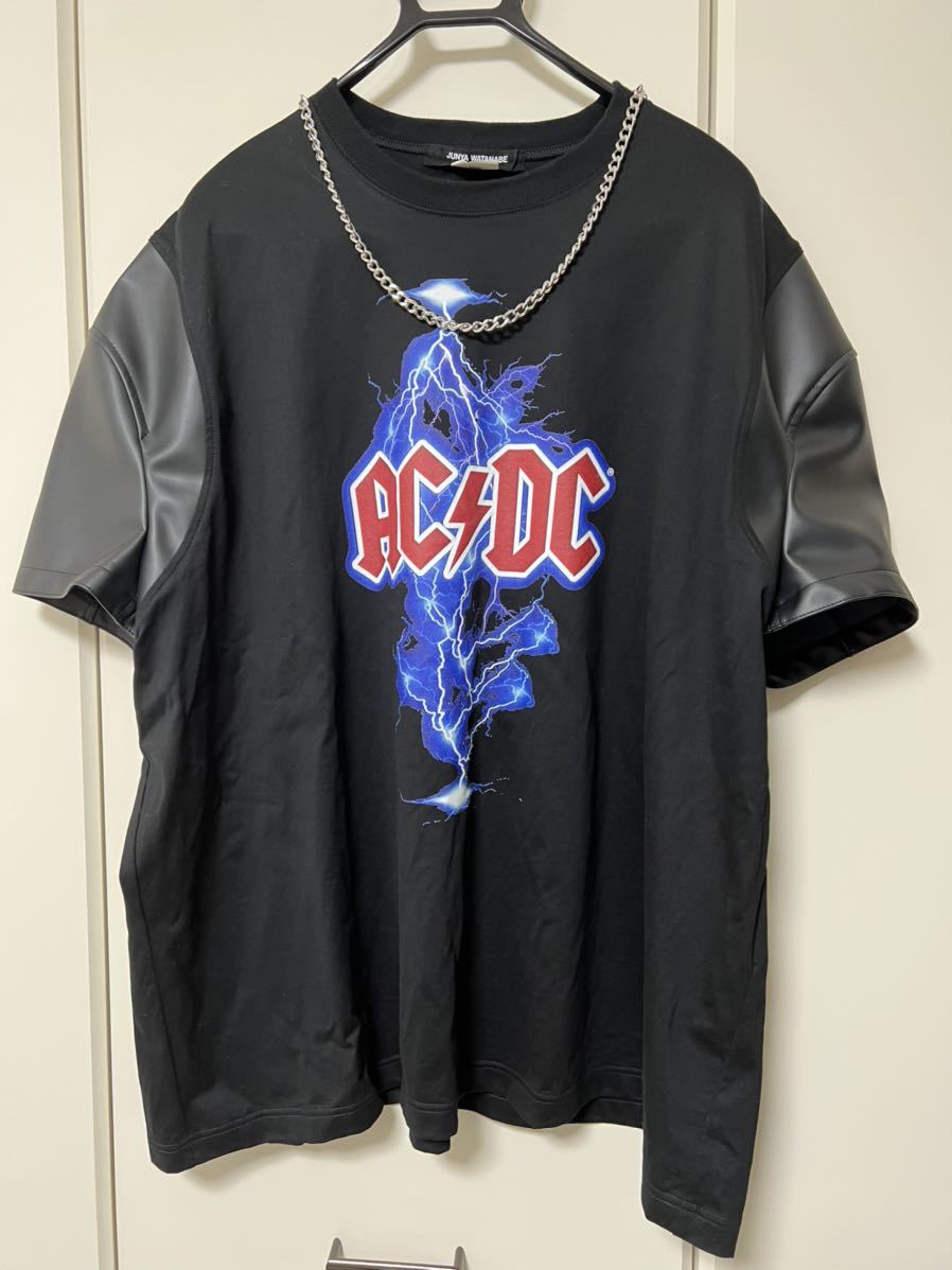 21SS JUNYA WATANABE COMME des GARCONS AC DC BIG TEE Tシャツ MAN HOMME オーバーサイズ