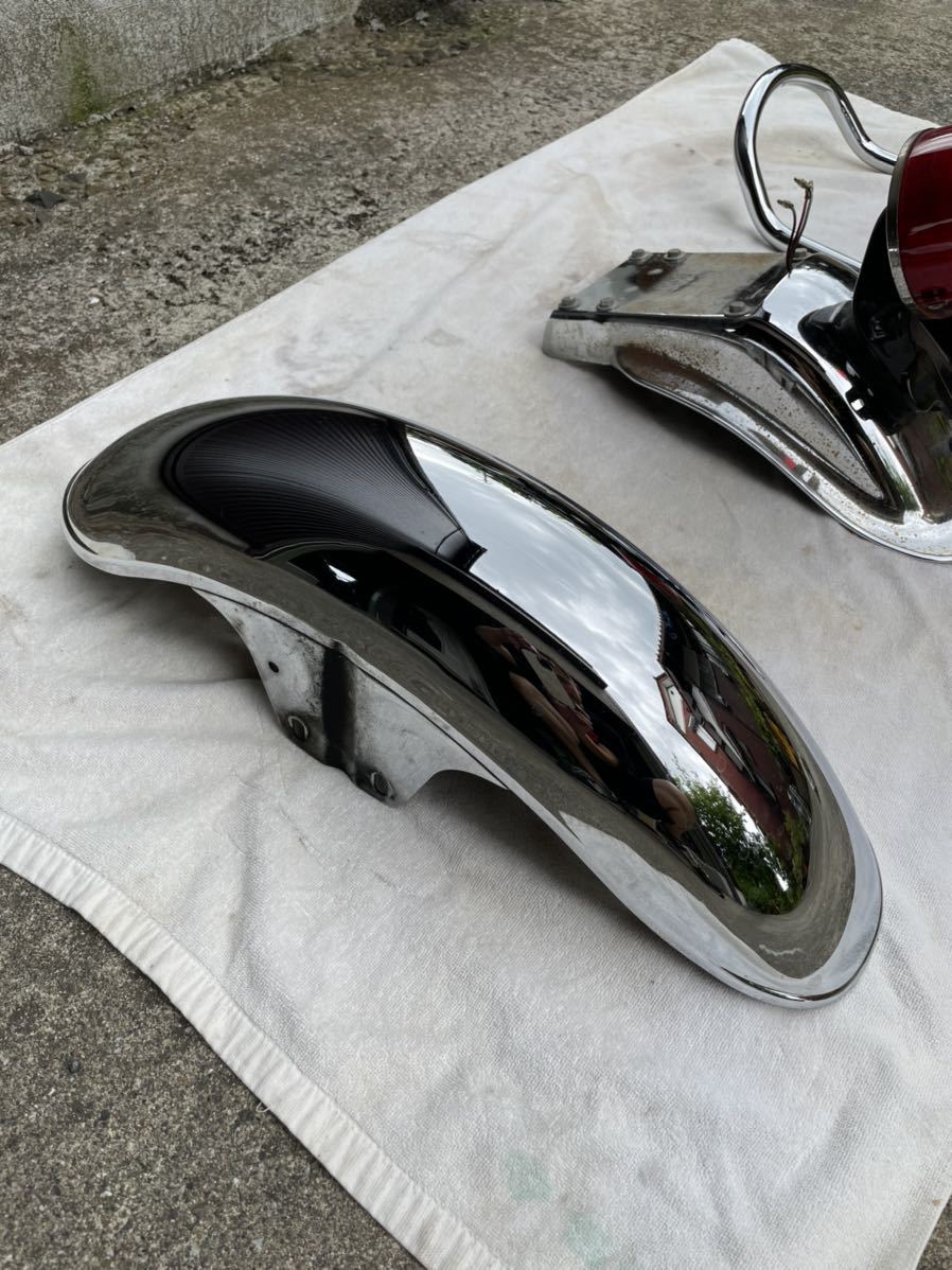 ゼファー1100 Z1テールランプ メッキフロント、リアフェンダーセット