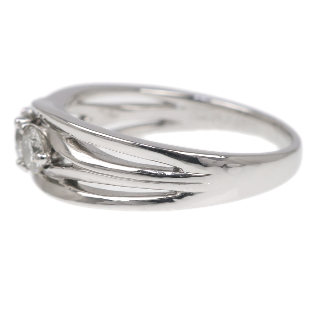 名東】デビアス トリロジー TRILOGY リング 指輪 ダイヤ 0.60ct Pt900