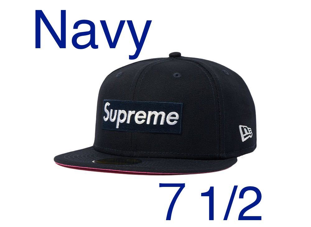 supreme No Comp Box Logo New Era Navy ボックスロゴ ニューエラ