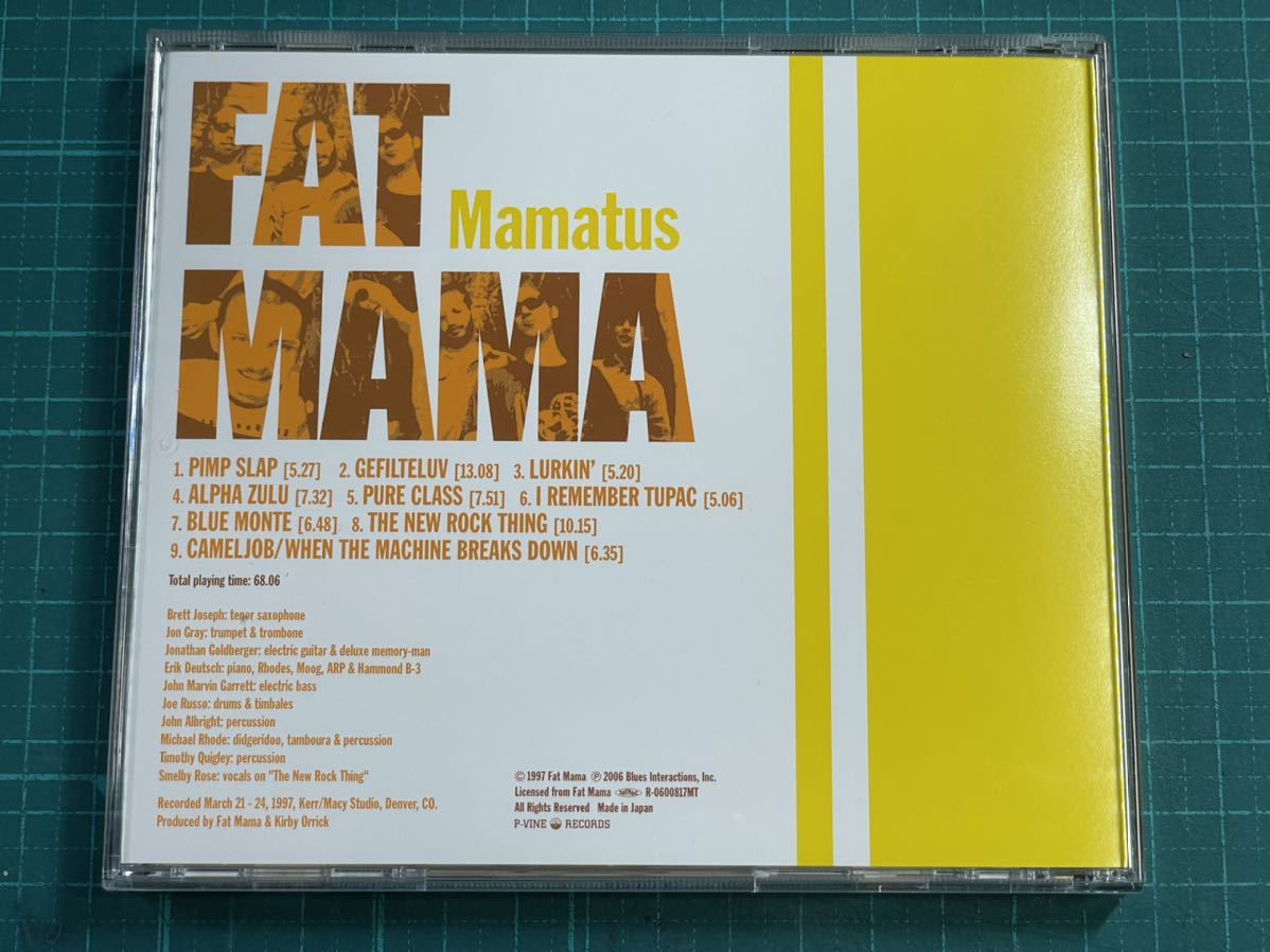 【送料無料】FAT MAMA/Mamatus 輸入盤 中古_画像5