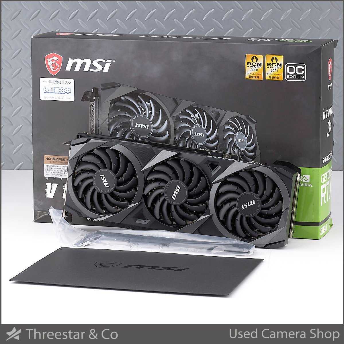 1円~ MSI GeForce RTX3090 24GB VENTUS 3X OC グラフィックボード