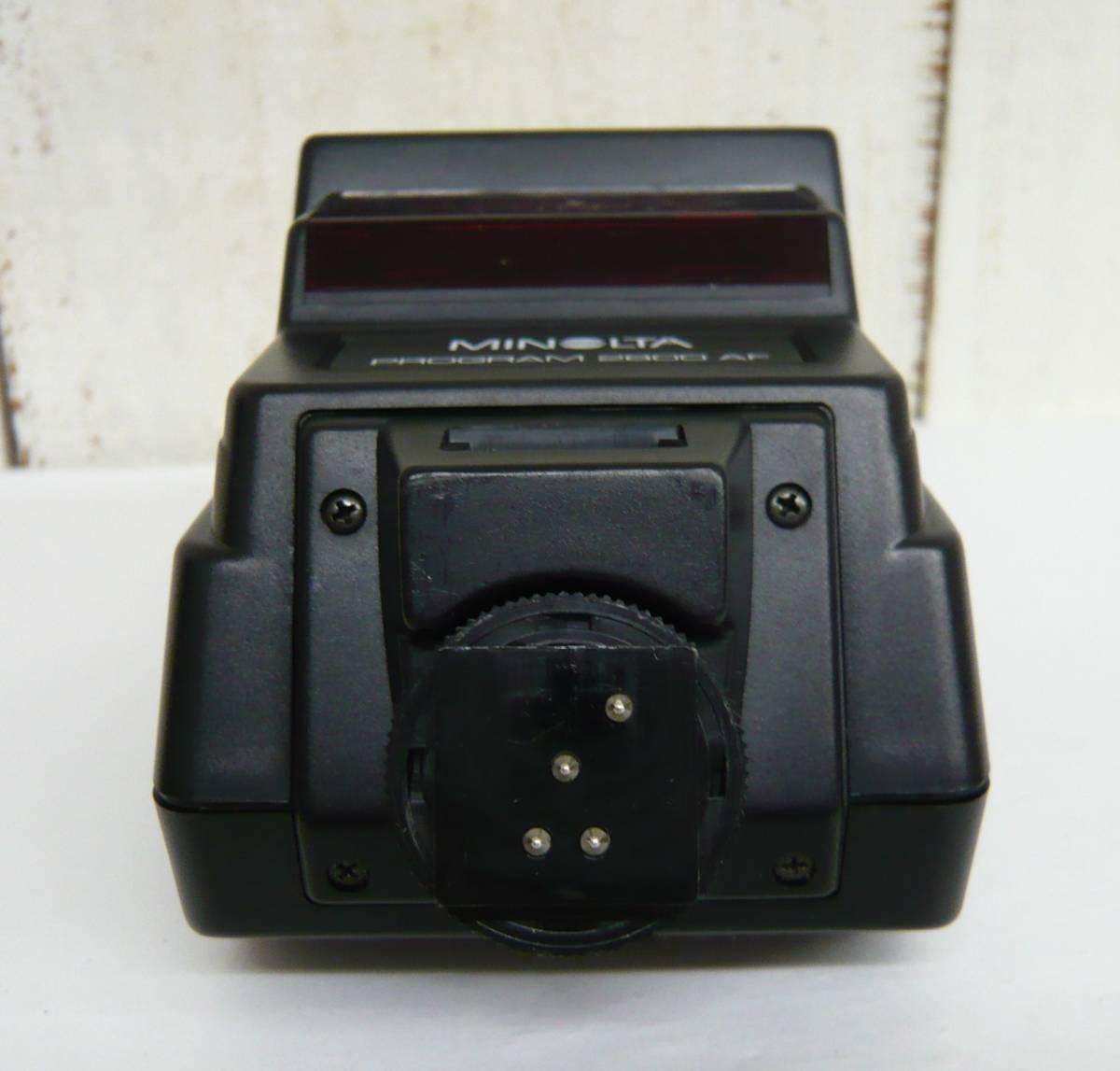 レトロ 当時物 RETRO CAMERA MINOLTA ミノルタ フィルムカメラ 用品 アクセサリー ストロボ PROGRAM 2800AF 作動品 Made in japan 日本製_画像6