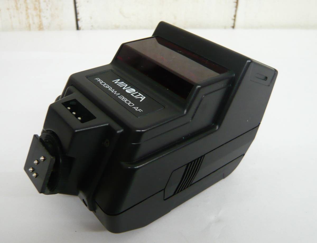 レトロ 当時物 RETRO CAMERA MINOLTA ミノルタ フィルムカメラ 用品 アクセサリー ストロボ PROGRAM 2800AF 作動品 Made in japan 日本製_画像9