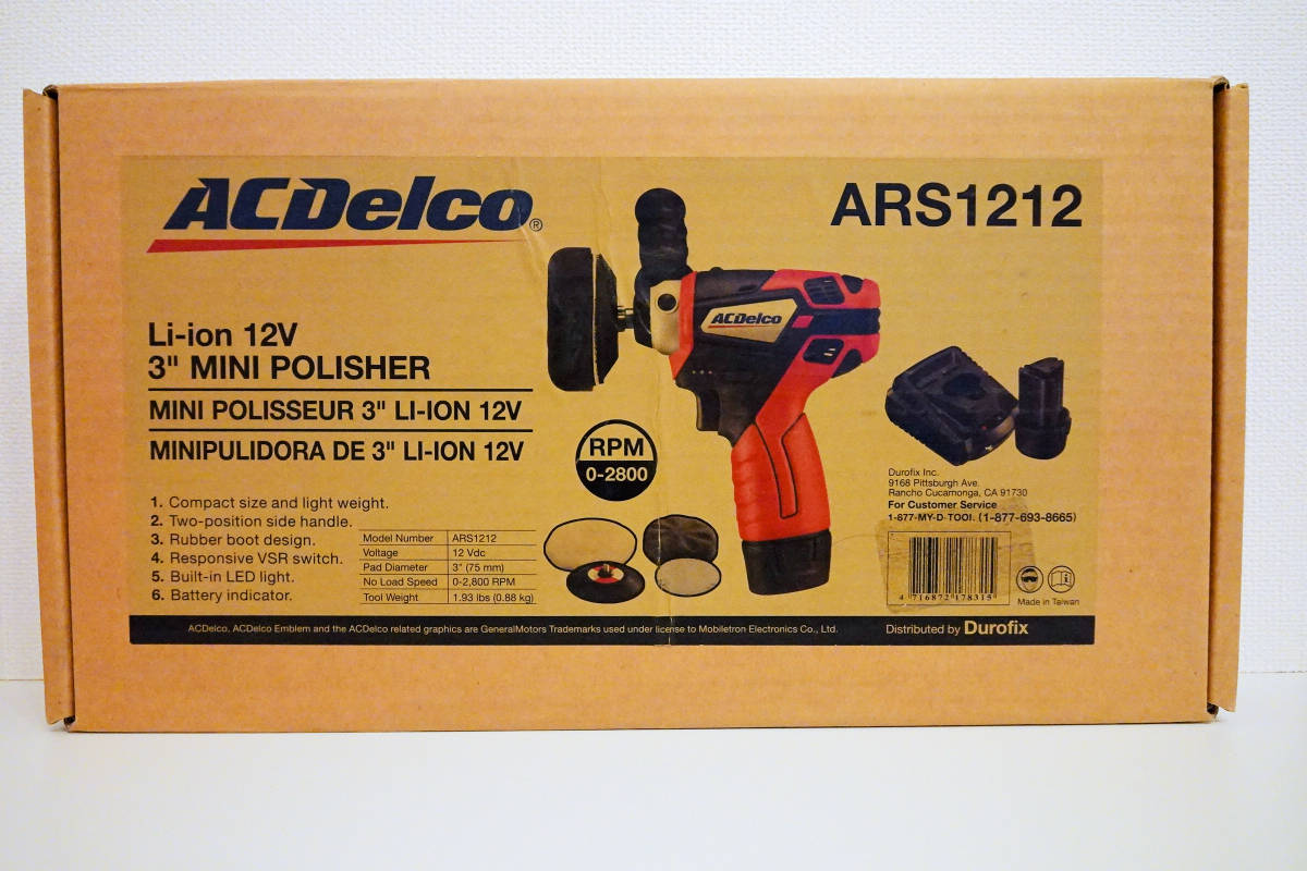 ☆ACDelco G12シリーズ ARS1212 3インチ (75mm)充電式コードレスミニ
