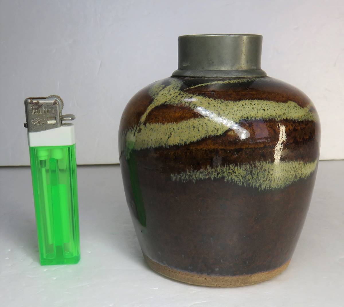 錫口茶入 茶入れ 茶壷 茶心壺 geogis.rs
