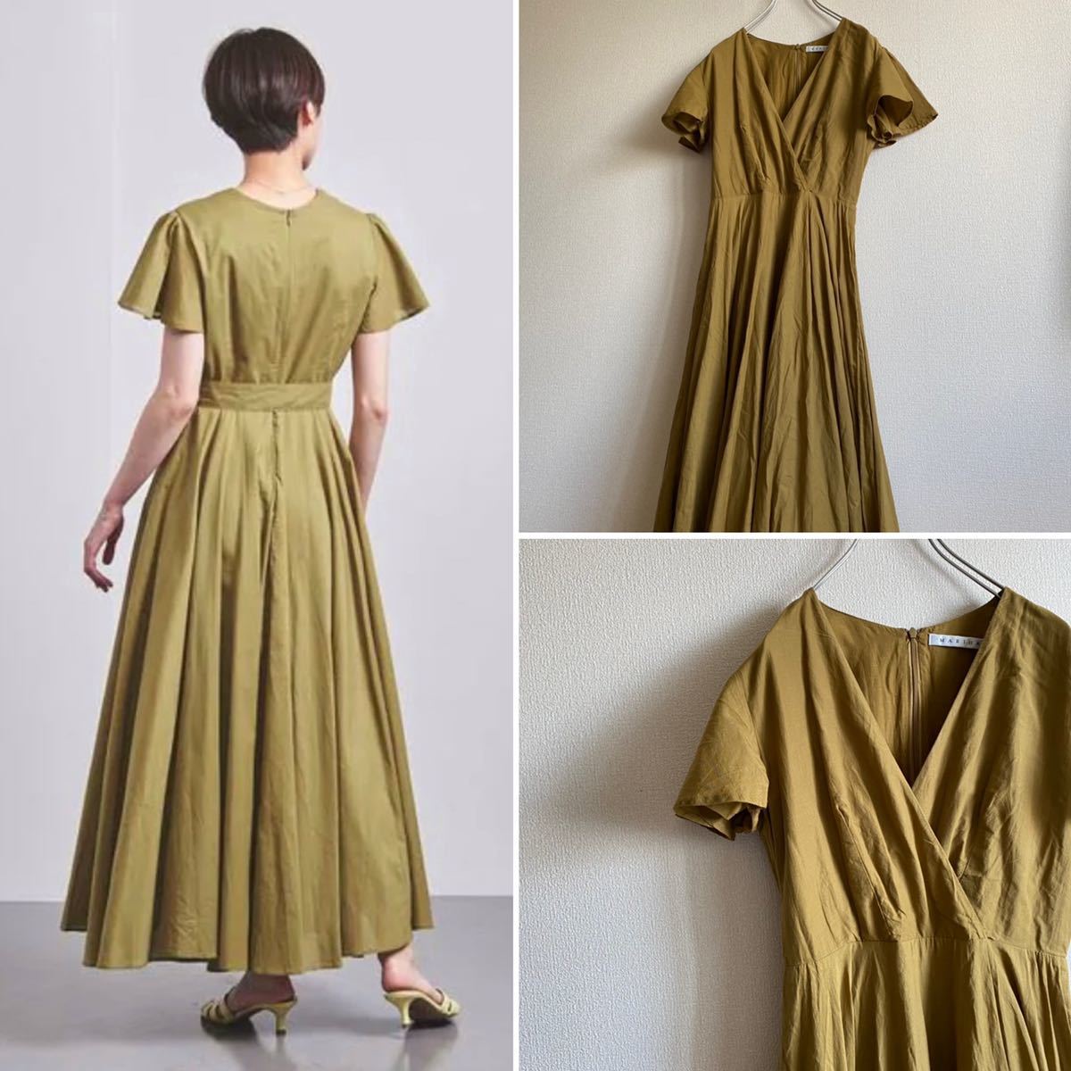 MARIHA マリハ マルティニーク 別注 オリーブ マドモアゼルのドレス 美