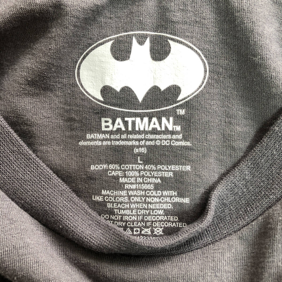 USA 古着 DCコミックス バットマン ロゴ アメコミ キャラクター Tシャツ BATMAN アメコミ 古着卸 BA0022_画像8