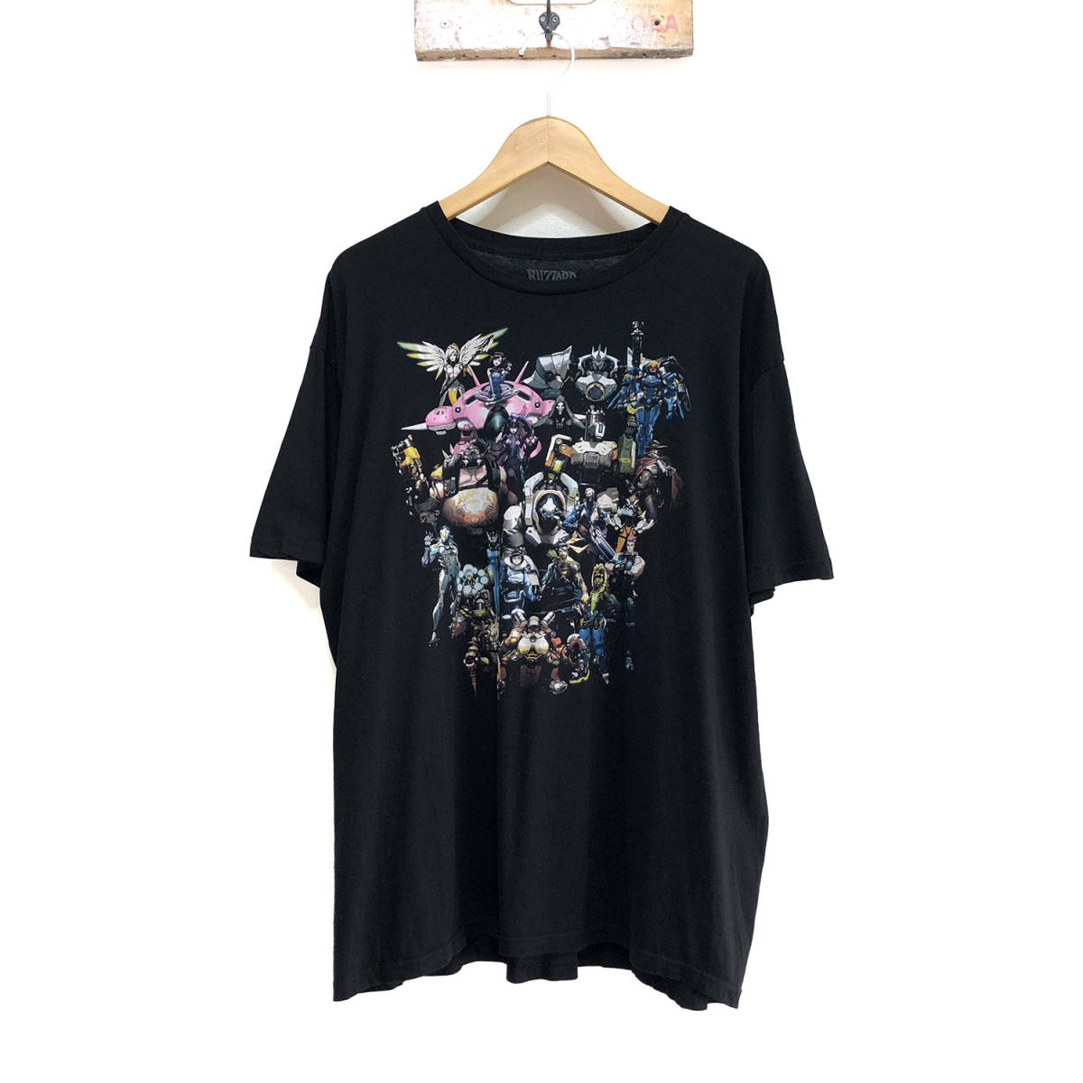 【980円スタート】USA 古着 Blizzard 半袖 Tシャツ プリント ブリザード ゲーム XL 大きいサイズ オーバーサイズ 黒色 古着卸 BA0137_画像1