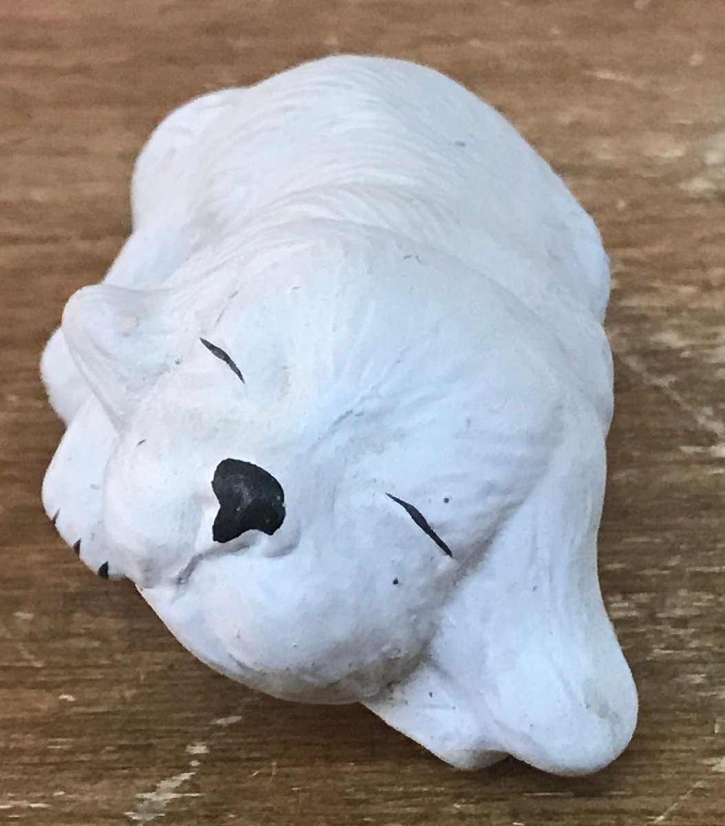CC-5970 ■送料無料■ ゴールデンレトリバー 犬 人形 陶磁器 陶器 彫刻 洋風 インテリア 置物 アンティーク 91g /くGOら_画像2