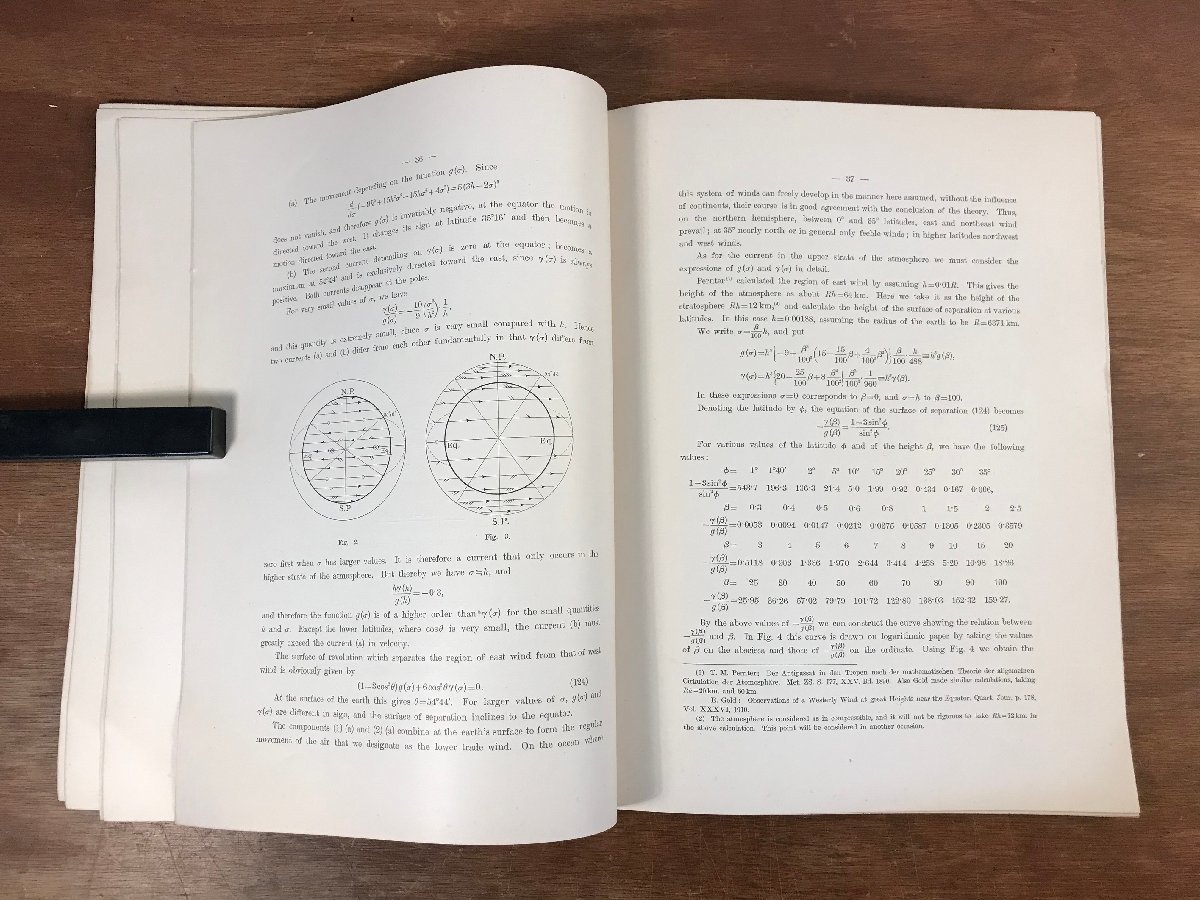 HH-3474 ■送料無料■ 大気循環 1934年 陸軍砲工学校図書館 天文学 地学 論文 資料 文献 本 古本 古書 古文書 昭和 戦前 /くYUら_画像5