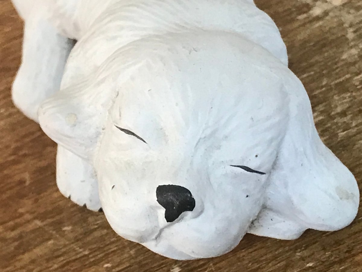 CC-5970 ■送料無料■ ゴールデンレトリバー 犬 人形 陶磁器 陶器 彫刻 洋風 インテリア 置物 アンティーク 91g /くGOら_画像3