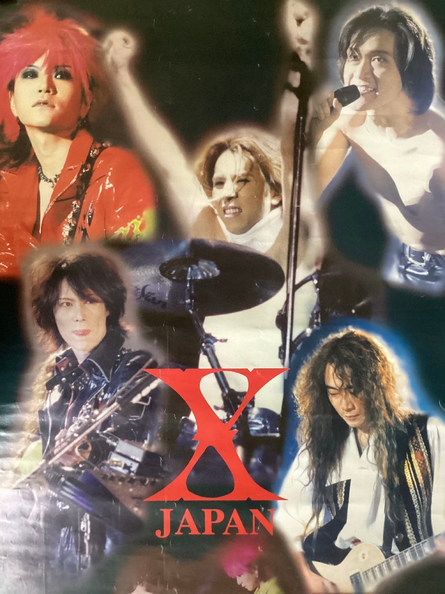 KK-3441■送料無料■XJAPAN HIDE YOSHIKI Toshl 音楽 歌手 男性 イケメン ポスター CD 印刷物 レトロ アンティーク●破れ汚れあり/くSUら_画像2