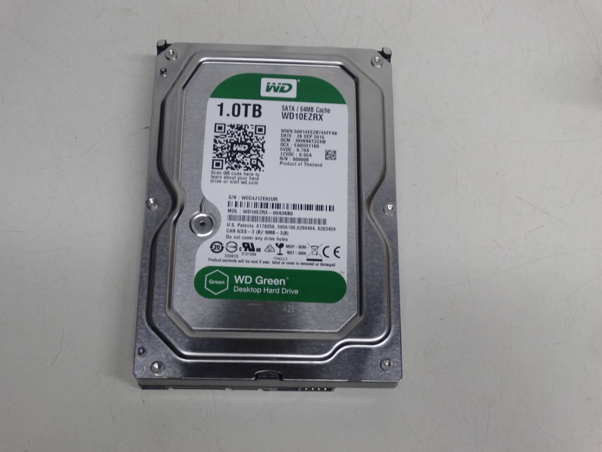 Va4287 WDC WD10EZRX-00A3KB0 1TB ハードディスク 内蔵 3.5 SerialATA_画像1