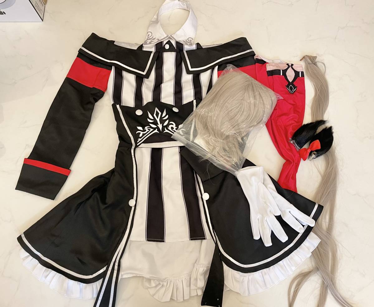 中古 ウマ娘 カレンチャン 勝負服 コスプレ 衣装 ウィッグ 耳しっぽ