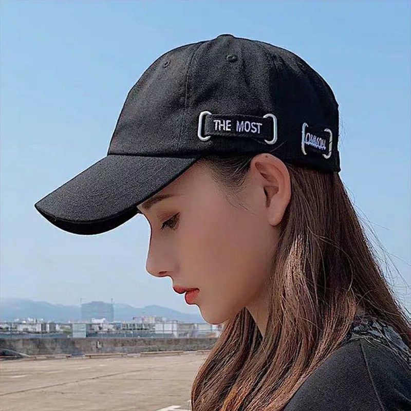 新作販売 ロゴ キャップ 白 黒 2点セット 帽子 男女兼用 フリーサイズ 韓国