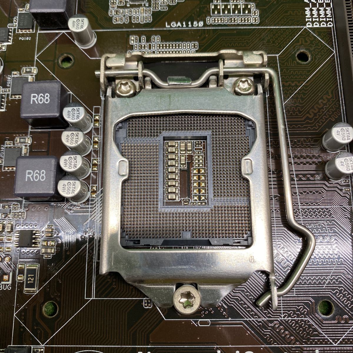 MZ-869 激安 マザーボード ASUS B85M-E LGA1150 BIOS立ち上がり確認済み ジャンク_画像7