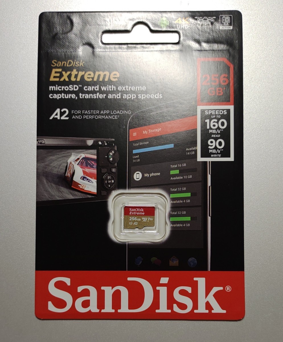 SanDisk Extreme microSD 256GB サンディスク エクストリーム マイクロSDカード