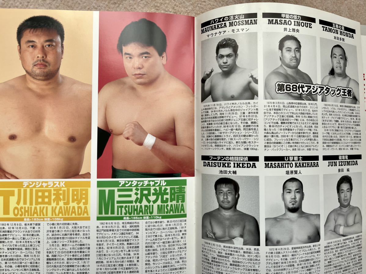 全日本プロレス 2000 エキサイトシリーズ　パンフレット　三沢光晴、高山善廣、ベイダー、スタンハンセン、小橋健太_画像4