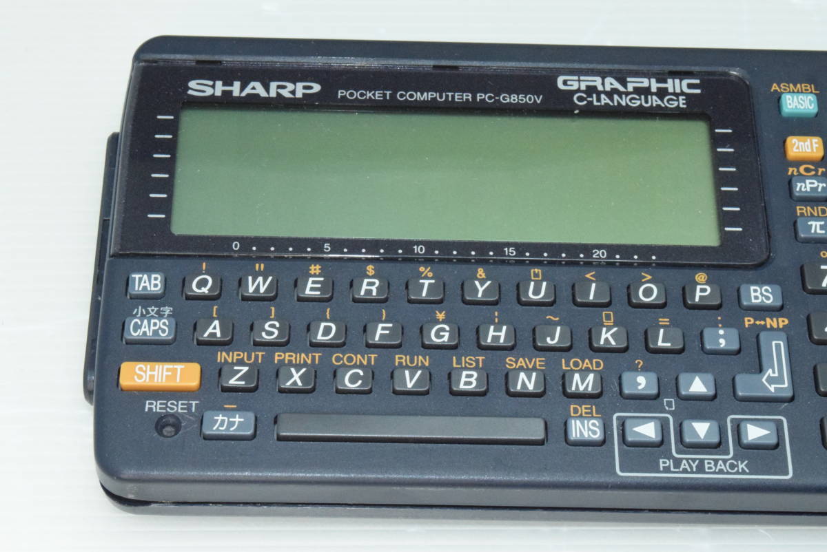 SHARP シャープ ポケットコンピュータ PC-G850V ポケコン 簡易動作確認 