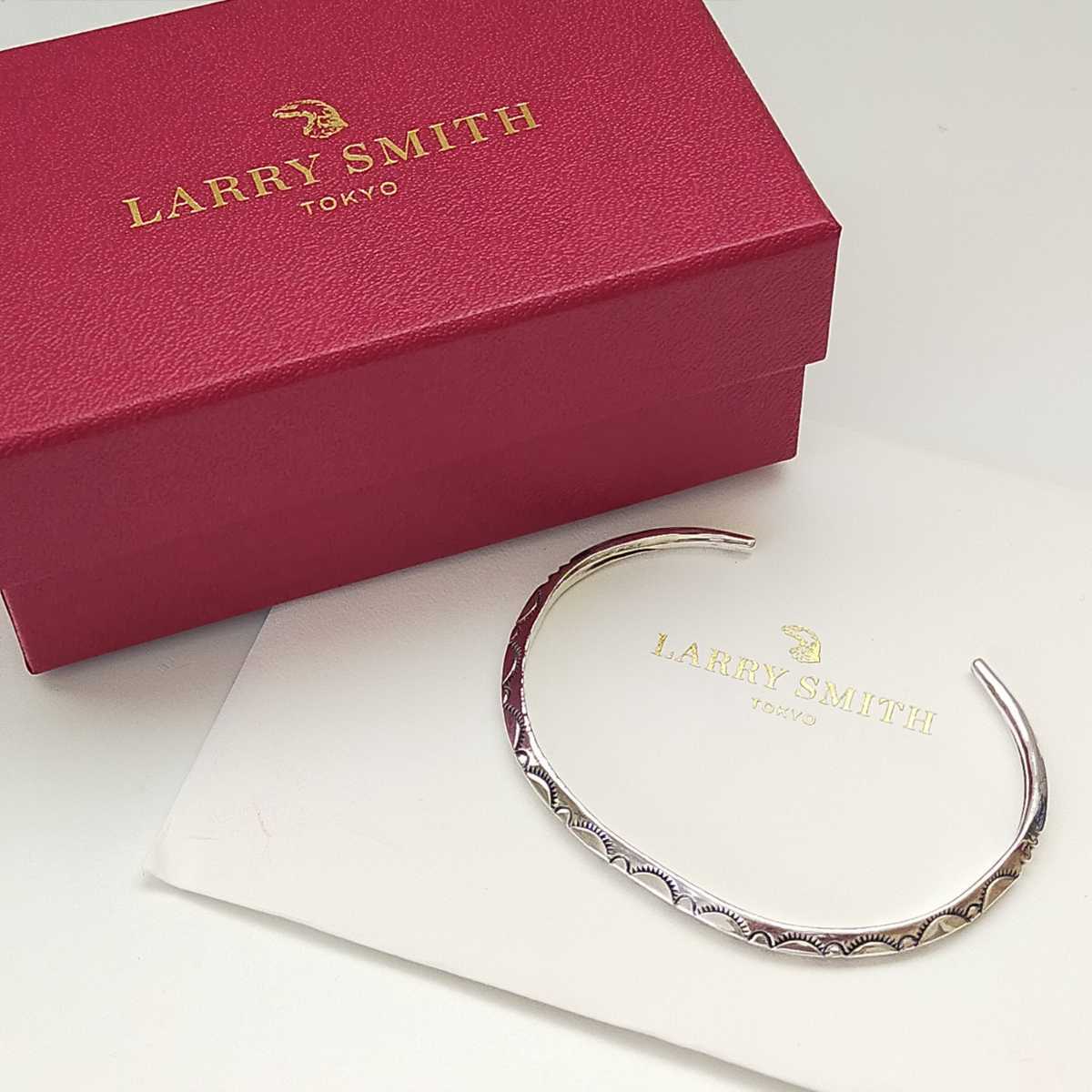 LARRY SMITH ラリースミス EXTRA THIN TRIANGLE BRACELET LEAF BR-0123 バングル ブレスレット silver925/シルバー925