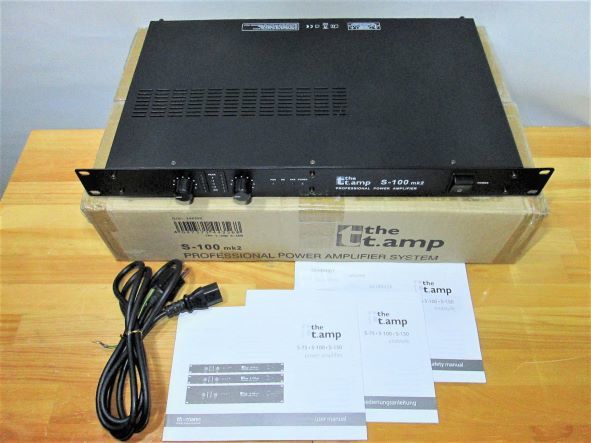 □Thomann S-100mk2 ステレオパワーアンプ 【動作品 主観きれい