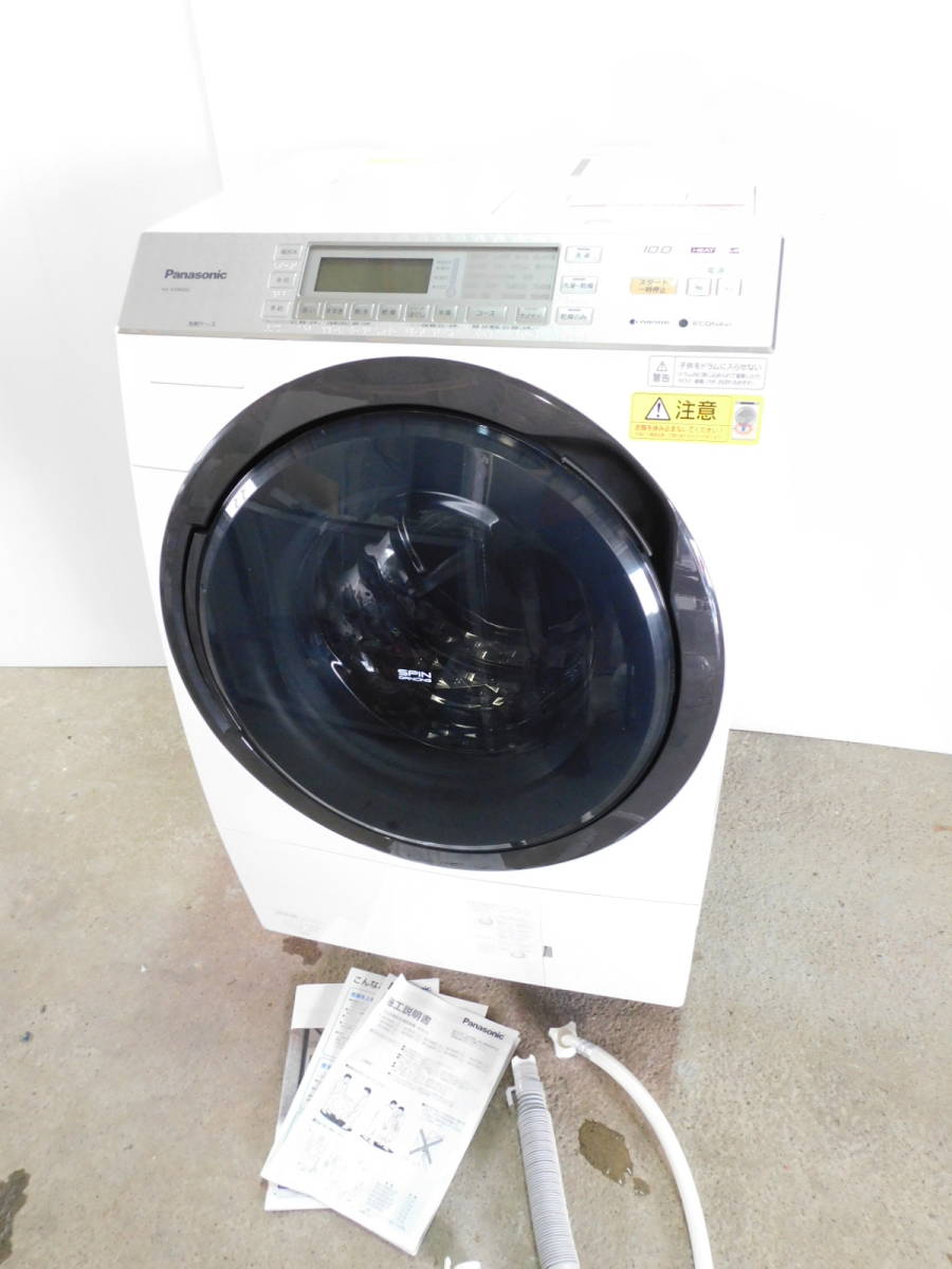 t2419 Panasonic パナソニック ドラム式洗濯乾燥機 NA-VX860SL 洗濯10kg/乾燥6kg nanoe ECONAVI 2016年製 NA-VX8600Lの限定モデル_画像1