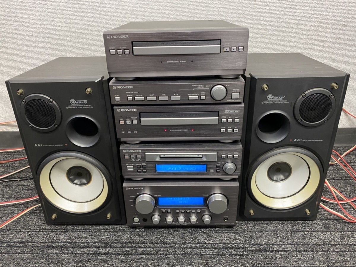 A1 PIONEER パイオニア PD-R9 EF-R5 CT-R5 MJ-R5 SX-R9 S-R5V-LR システムコンポ 通電確認済み オーディオ機器 現状品 「リングフィットRTA オーディオ 現状品 システムコンポ パイオニア Pioneer ポータブルプレーヤー