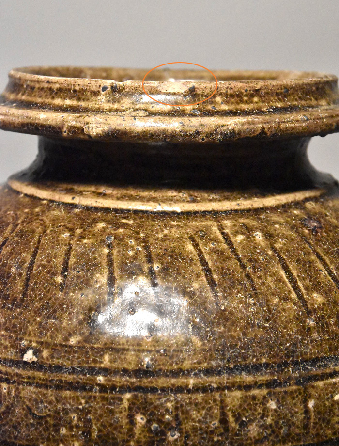 黒褐釉大壺（クメール・１１～１３世紀前後）_画像6