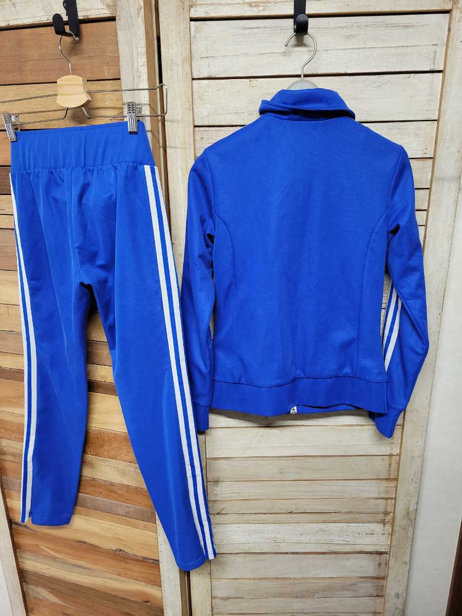  Adidas Originals спортивная куртка × брюки джерси верх и низ выставить 3 полоса ...-...... "надеты"? редкий 