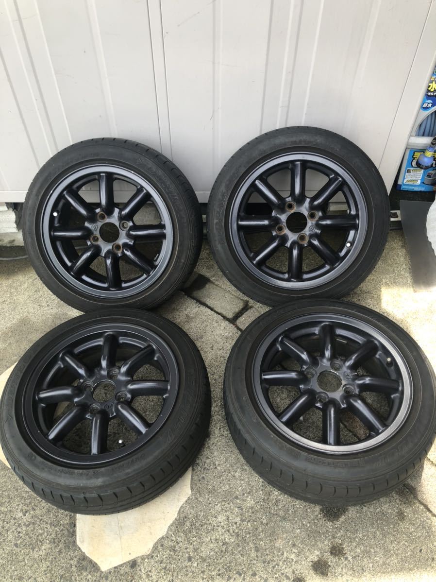 高い品質高い品質14インチブラックレーシング廃盤希少100 6J 40 155