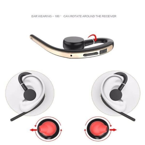 2カラーから選べる ハンズフリー ヘッドセット ワイヤレスイヤホン 防汗 スポーツ ヘッドフォン マイク付き 音声制御 Bluetooth：uv77_画像5