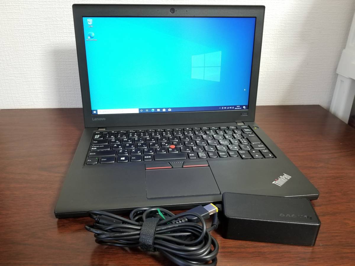398　良品 Lenovo ThinkPad X260 Core i5-2.4GHz (6300U) RAM8GB 超高速 SSD128GB/12.5インチ (1366x768) Win10 PC ノートパソコン laptop_画像1