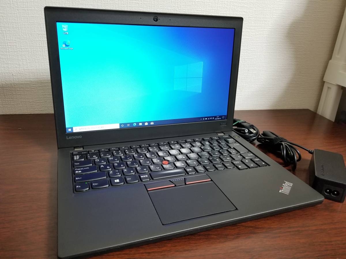 415 良品 Lenovo ThinkPad X260 Core i5-2.4GHz (6300U) RAM8GB 超高速 SSD128GB/12.5インチ (1366x768) Win10 PC ノートパソコン laptop_画像1