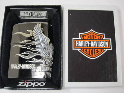 限定Zippo ハーレーHarley-Davidson/3面加工HDP-02サイドメタル_画像3