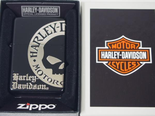 日本限定 Zippo ハーレー/Harley-Davidson/4面加工HDP-32JP銀黒_画像3