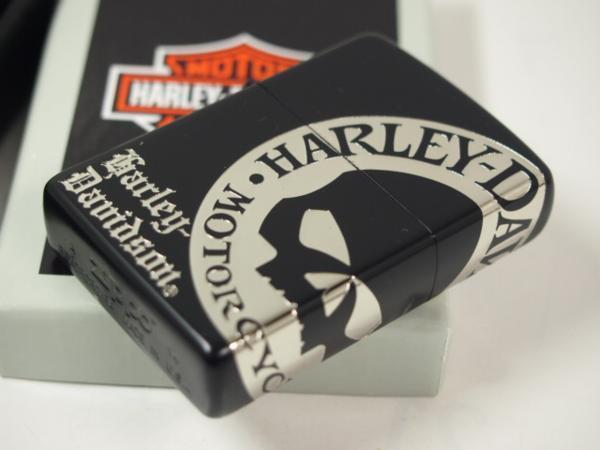 日本限定 Zippo ハーレー/Harley-Davidson/4面加工HDP-32JP銀黒_画像1