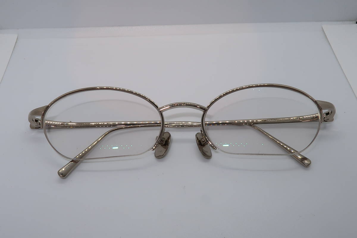 ♪♪18KT/750 ダイヤモンド 眼鏡 メガネ 52-18 135♪♪