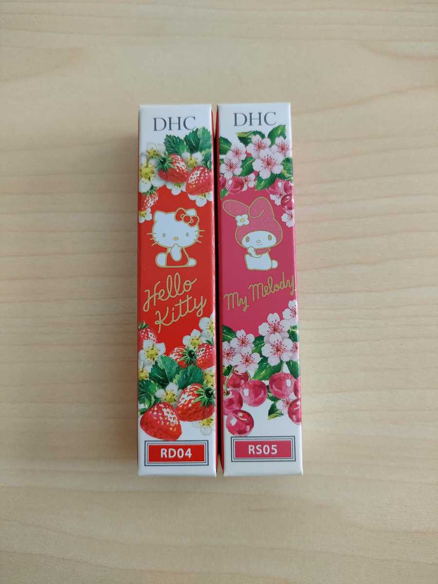 [DHC] pure color lip cream Hello Kitty & My Melody 2 pcs set UV resistance groundwork color control beauty care liquid lip cream 