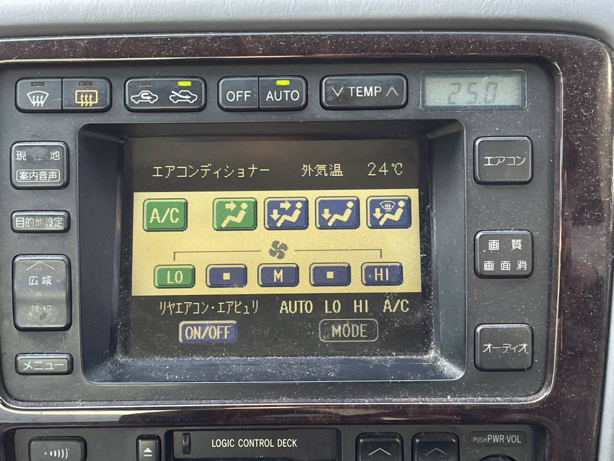 ▽クラウン マジェスタ 15 JZS155 前期 純正 ナビモニター マルチ