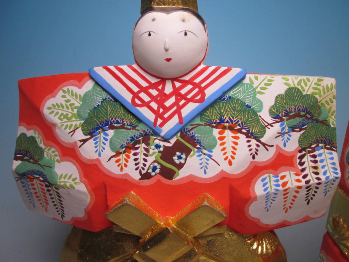 ☆奈良 一刀彫 勇信作『立雛』共箱 22cm お雛飾り 雛祭り 美品 ☆奈良 一刀彫 勇信作『立雛』共箱 22cm お雛飾り 雛祭り 美品