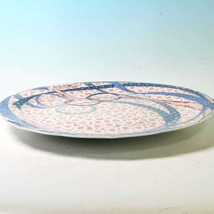 ☆ 名品! オールド 香蘭社 鍋島写 桜模様 飾り皿(合わせ箱) 食器