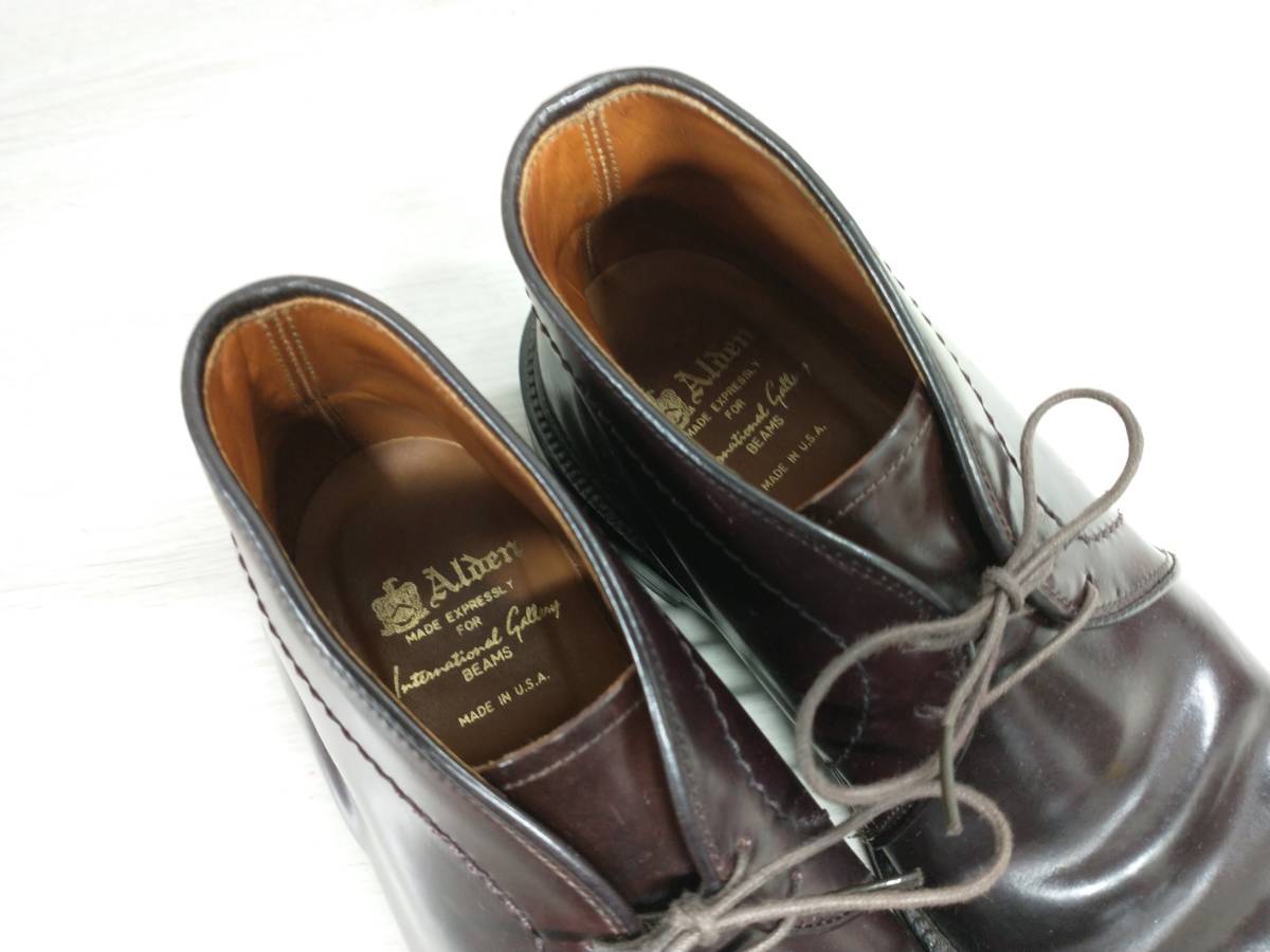 ALDEN International Gallery Beams 本革レザー チャッカブーツ コード