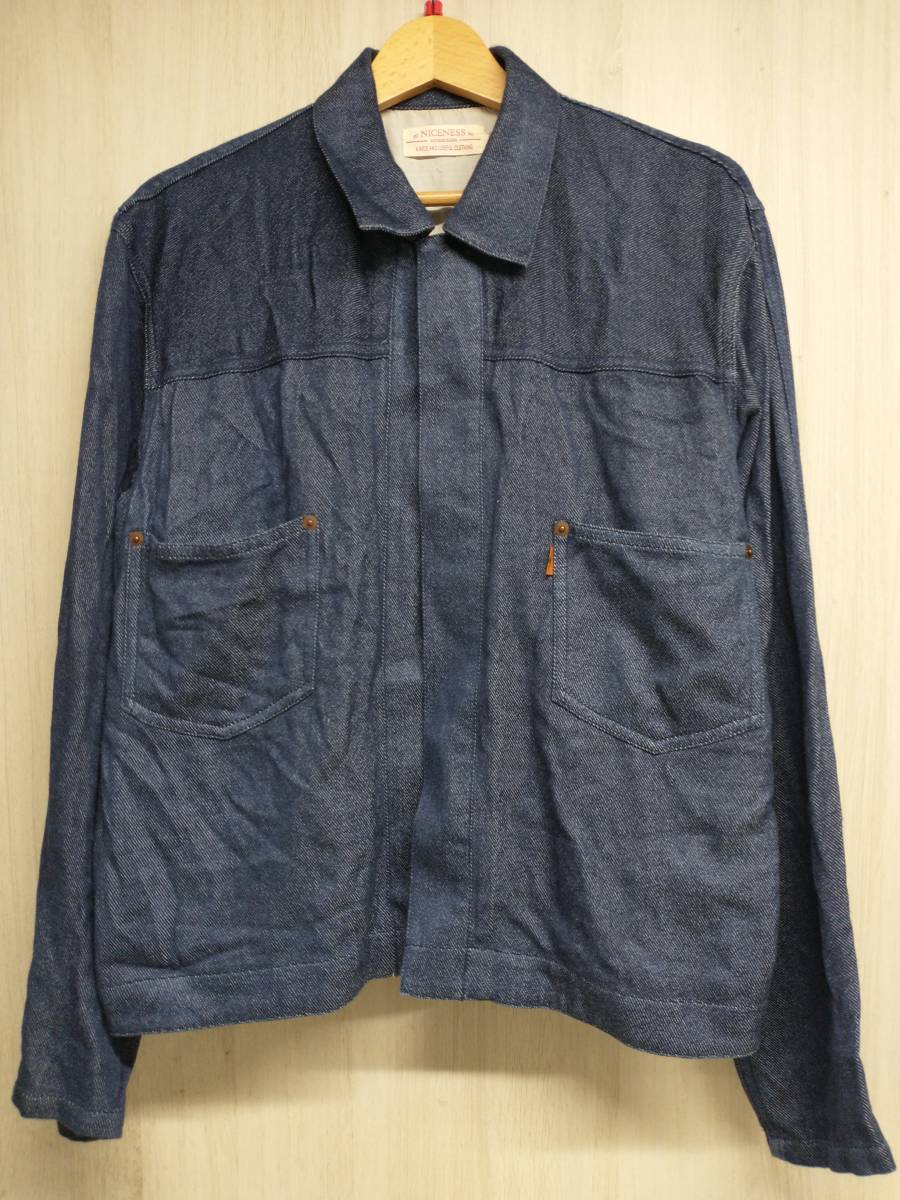 NICENESS ナイスネス 19ss WILDSILK DENIM JACKET ワイルドシルク