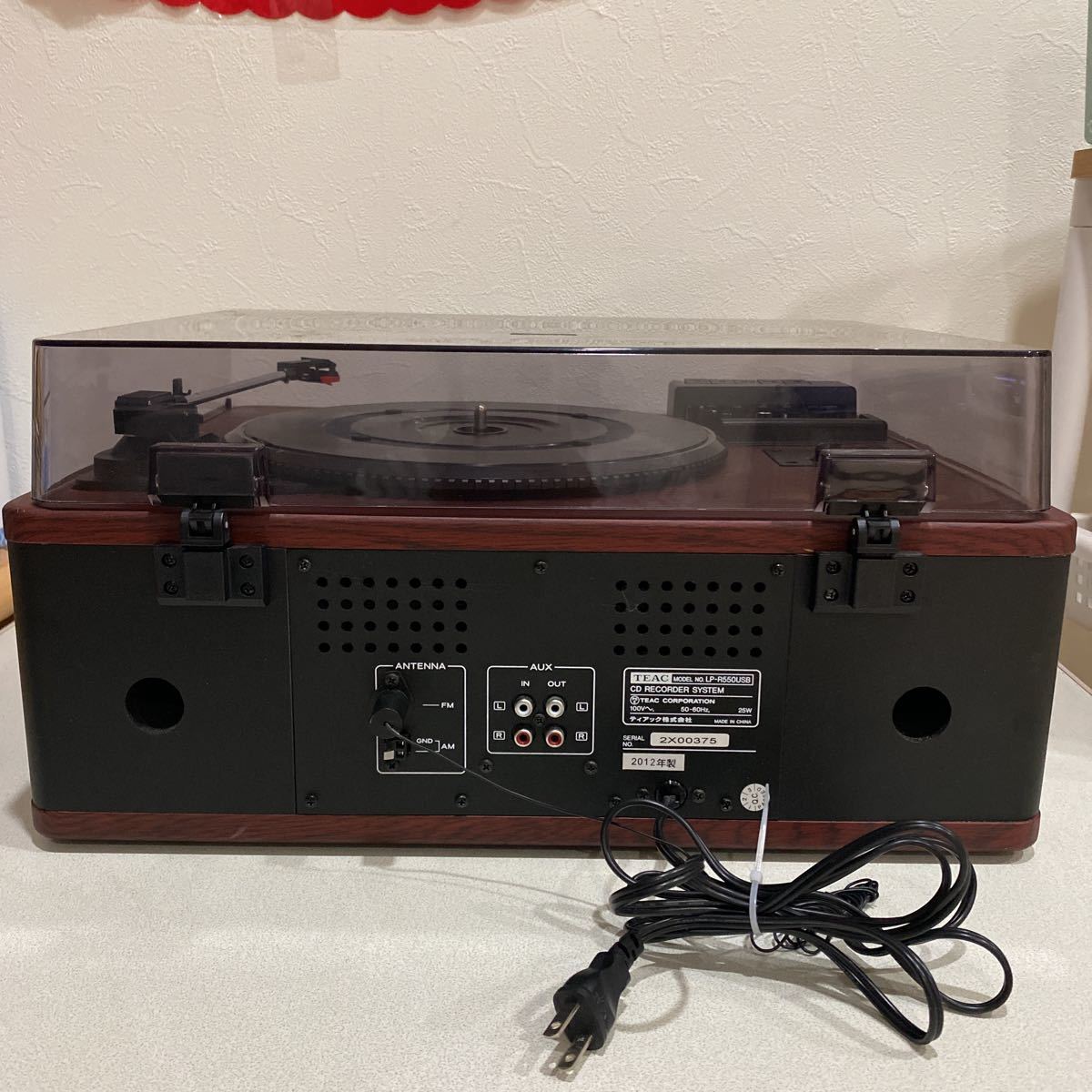 TEAC 多機能オーディオ LP-R550USB 木目調 / ターンテーブル レコード