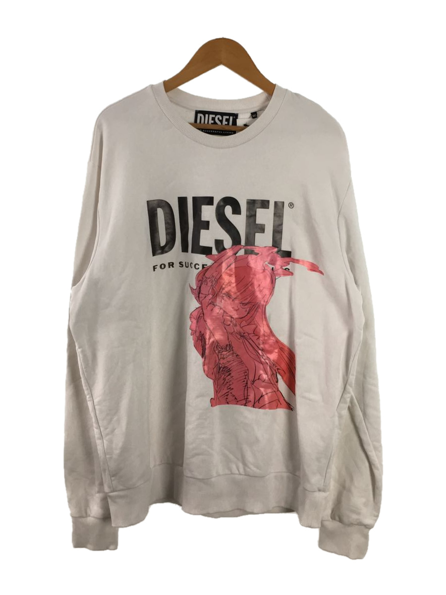 DIESEL◇GR8/JUN INAGAWA/スウェット/3XL/コットン/WHT www