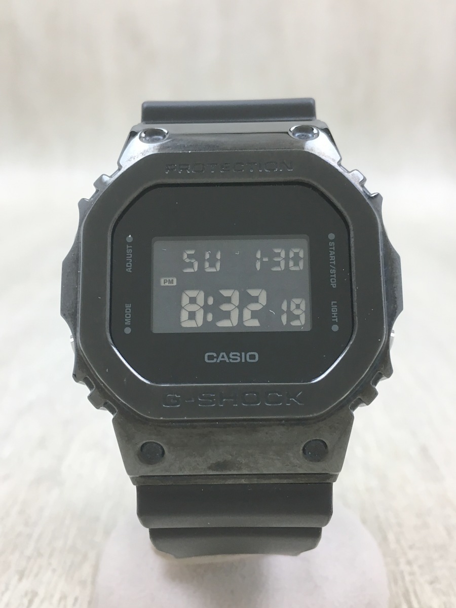 CASIO◇クォーツ腕時計・G-SHOCK/デジタル/BLK/BLK/GM-5600B