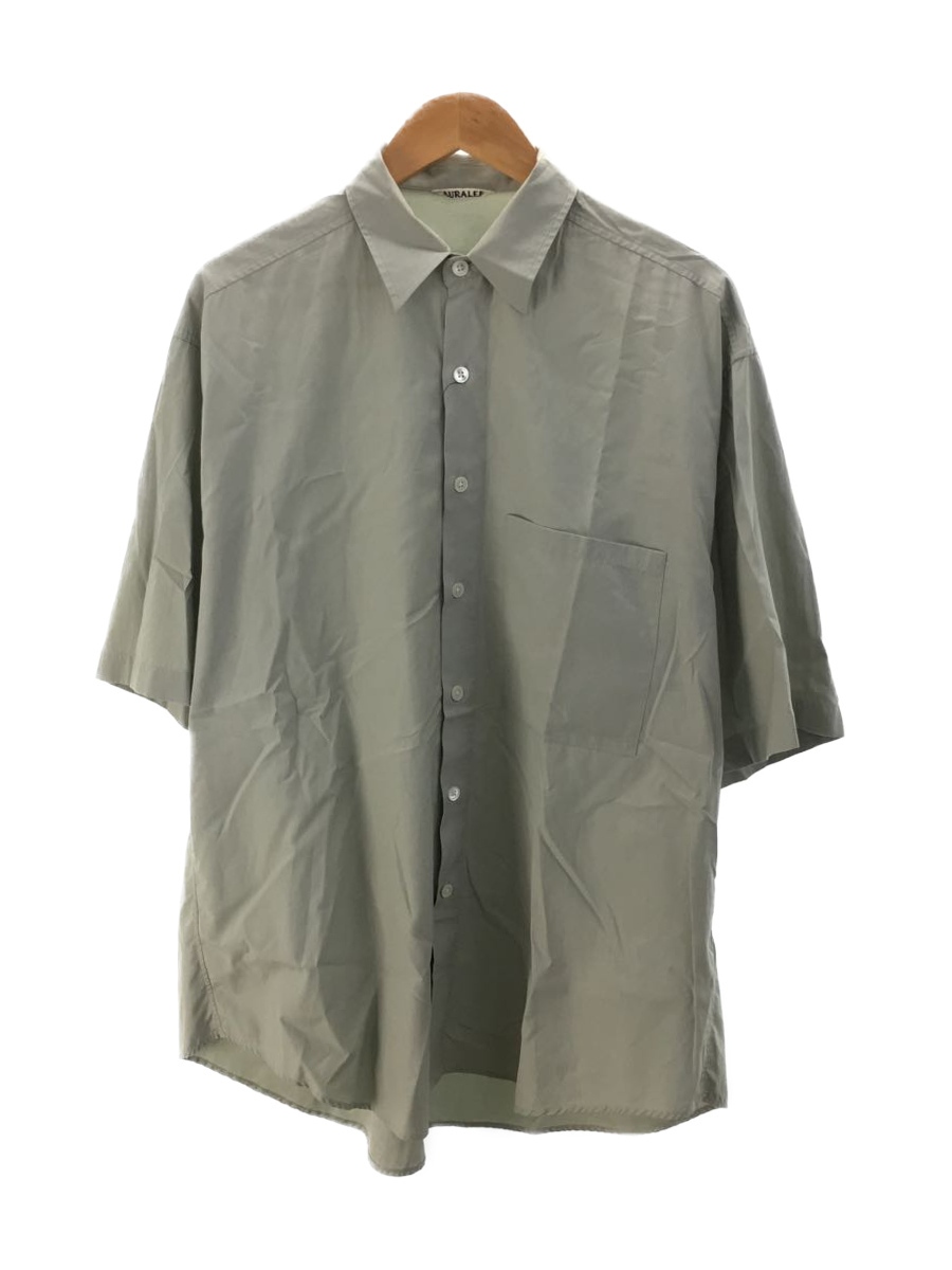 AURALEE◇20SS/FINX TWILL HALF-SLEEVE/半袖シャツ/5/コットン