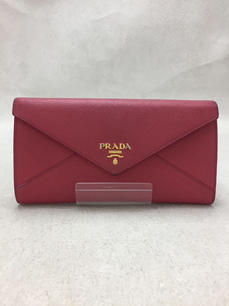 PRADA 長財布 レザー レディース PNK