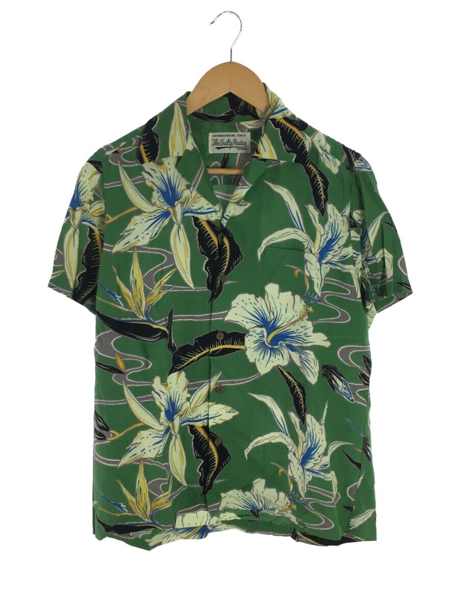 WACKO MARIA◇HAWAIIAN SHIRTS/アロハシャツ/S/レーヨン/GRN ceratinxd.com